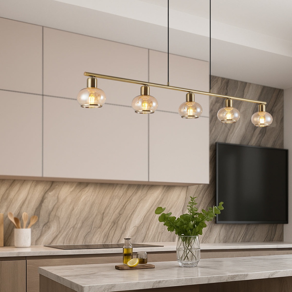 MARBELL 5 LIGHT PENDANT - LS1