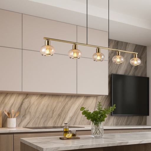 MARBELL 5 LIGHT PENDANT - LS1