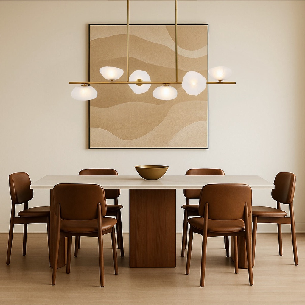ZECCA 6 LIGHT PENDANT - LS1