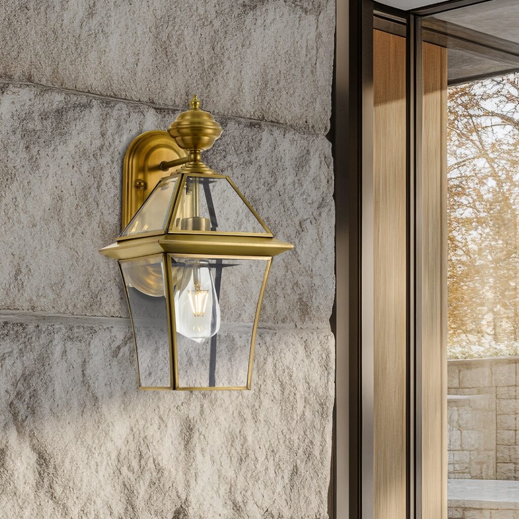 RYE 20 SOLID BRASS EXTERIOR WALL LIGHT - LS1