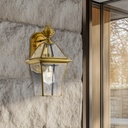 RYE 20 SOLID BRASS EXTERIOR WALL LIGHT - LS1
