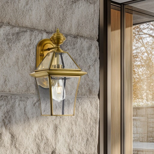 RYE 20 SOLID BRASS EXTERIOR WALL LIGHT - LS1