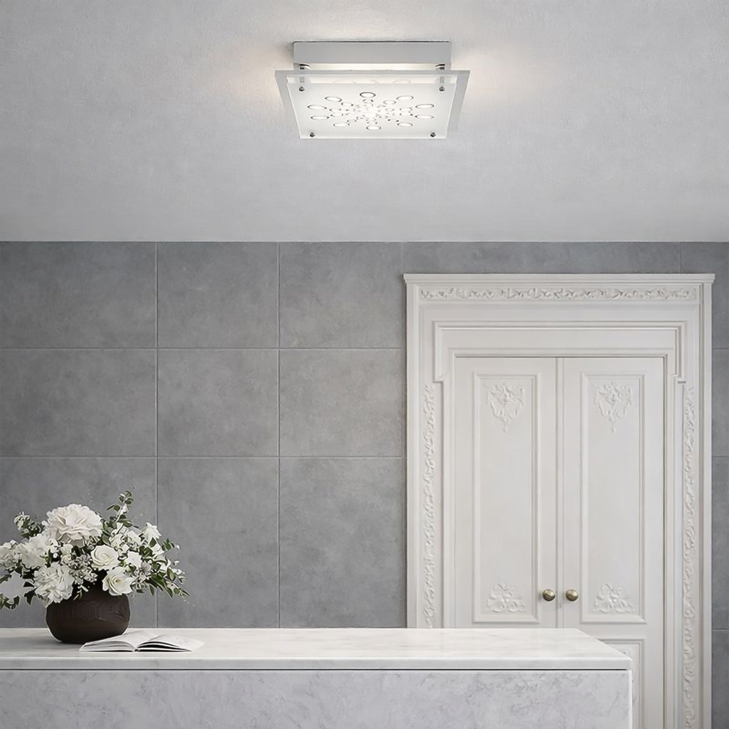 AZARO SQUARE LED OYSTER DIM - LS1