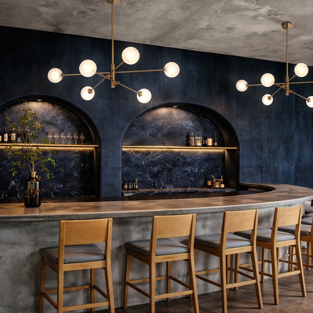GASTON 6 LIGHT PENDANT - LS4