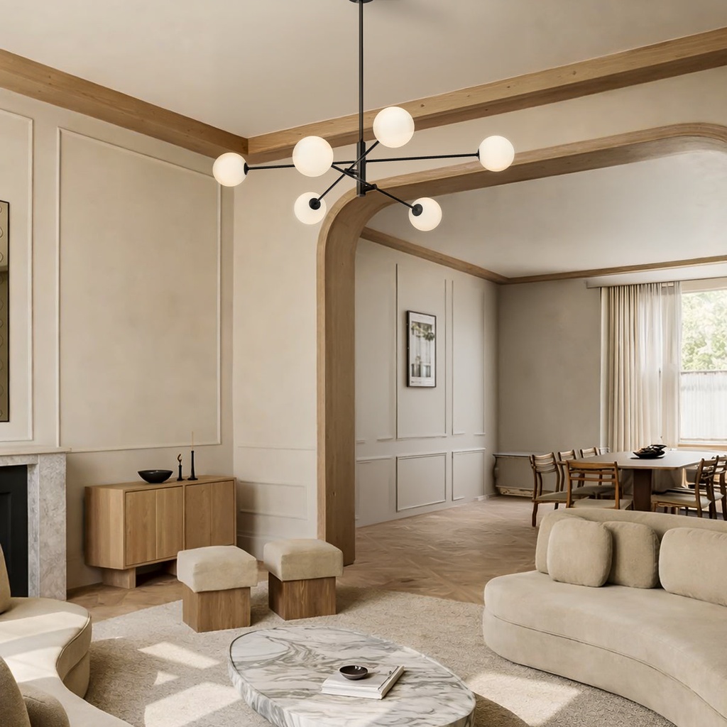GASTON 6 LIGHT PENDANT - LS9