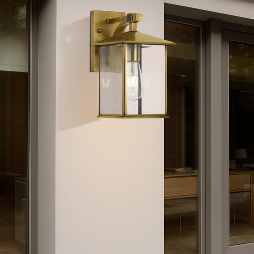 COBY 15 SOLID BRASS EXTERIOR WALL LIGHT - LS1