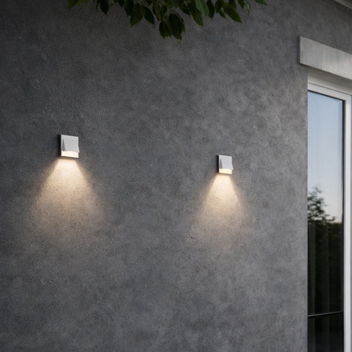 BREA SQUARE STAIR LIGHT WHITE - LS1
