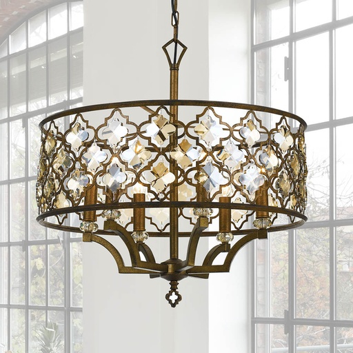 MIMOSA ROUND 6LT PENDANT - LS1