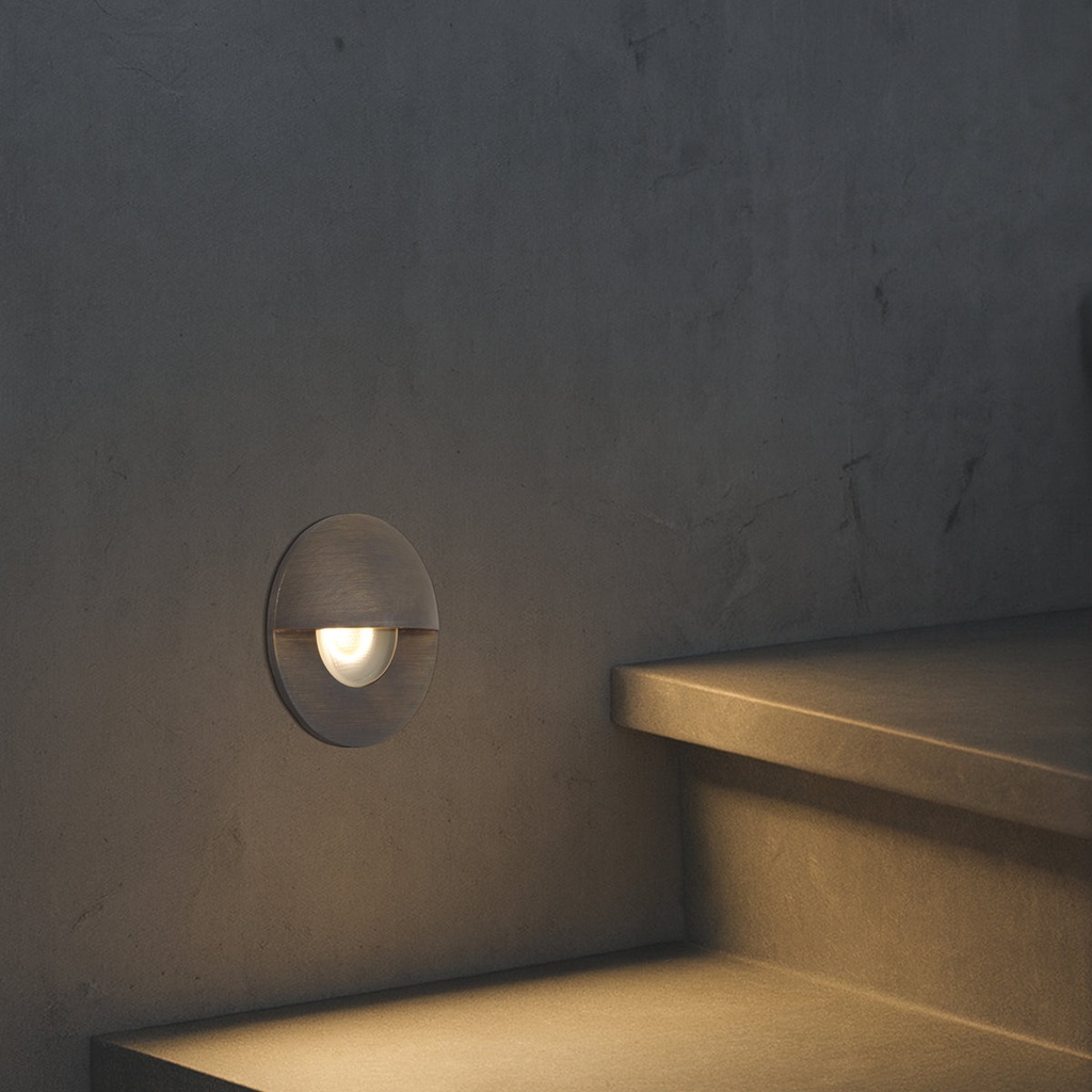 HALON BRASS STEP LIGHT - LS1