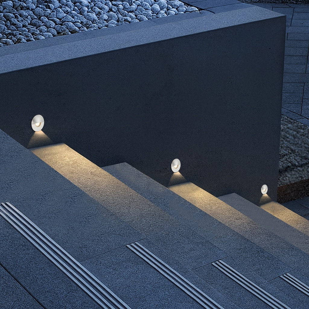 HALON BRASS STEP LIGHT - LS3