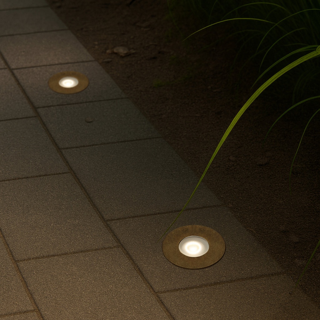 HALON BRASS INGROUND LIGHT - LS2