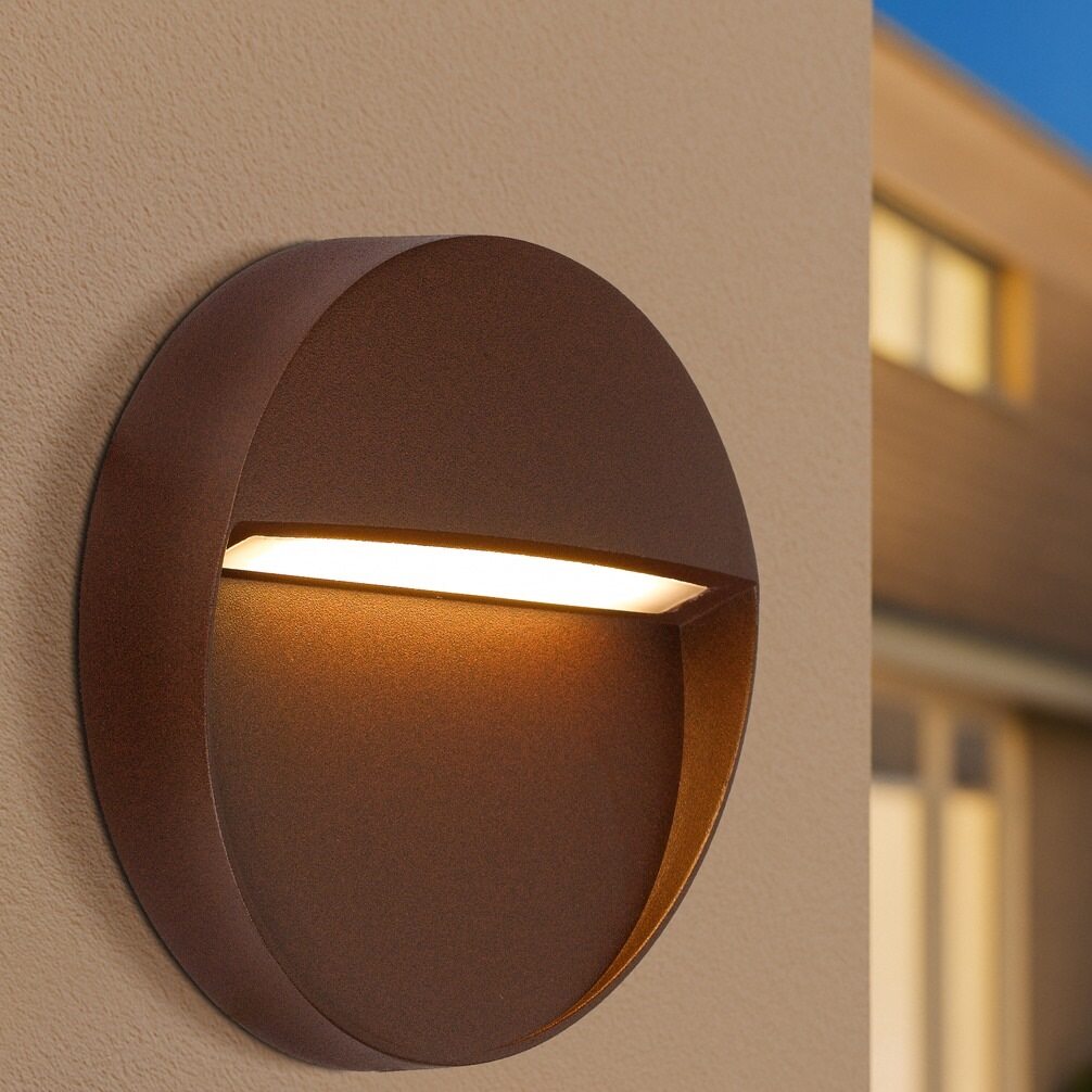 TERIN EXTERIOR ROUND WALL LIGHT - LS1