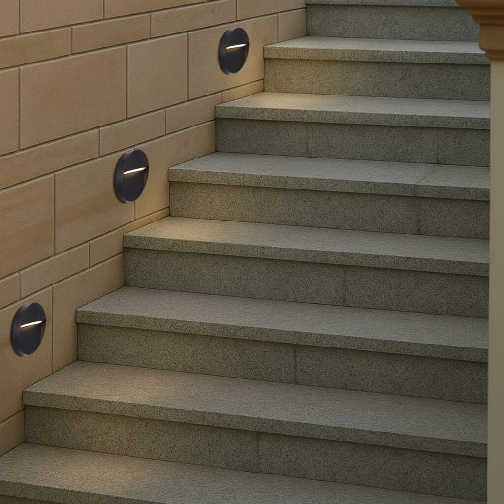 TERIN EXTERIOR ROUND WALL LIGHT - LS3