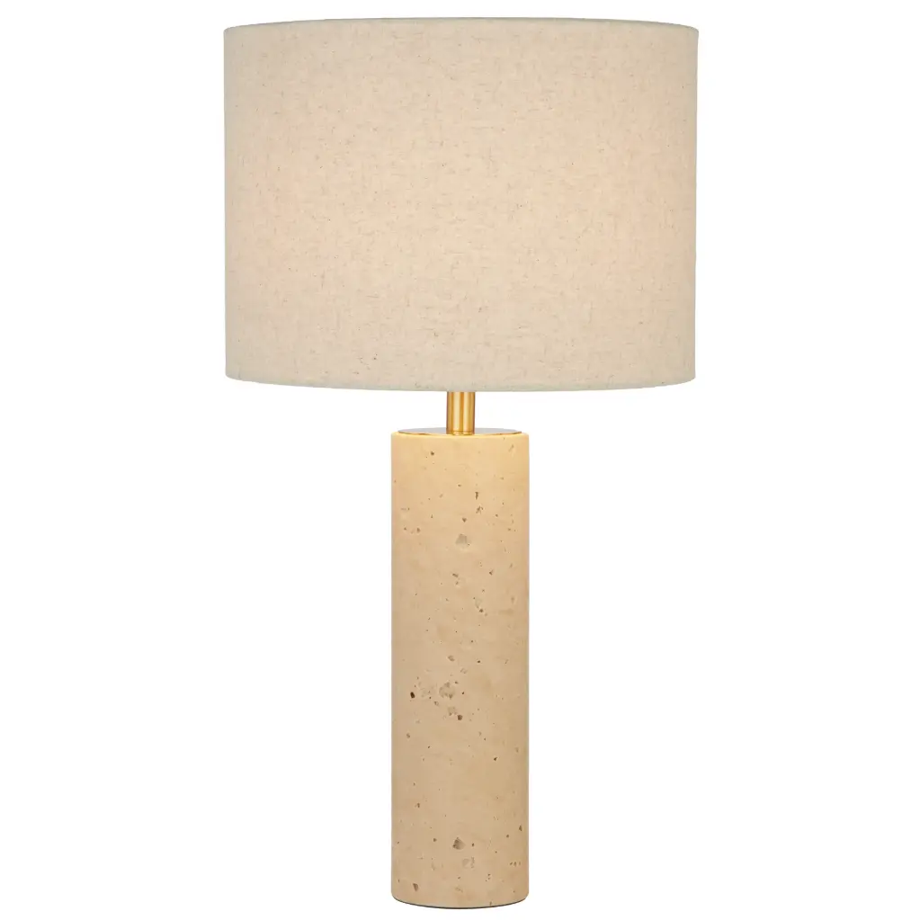 POLANO TRAVERTINE TABLE LAMP LARGE