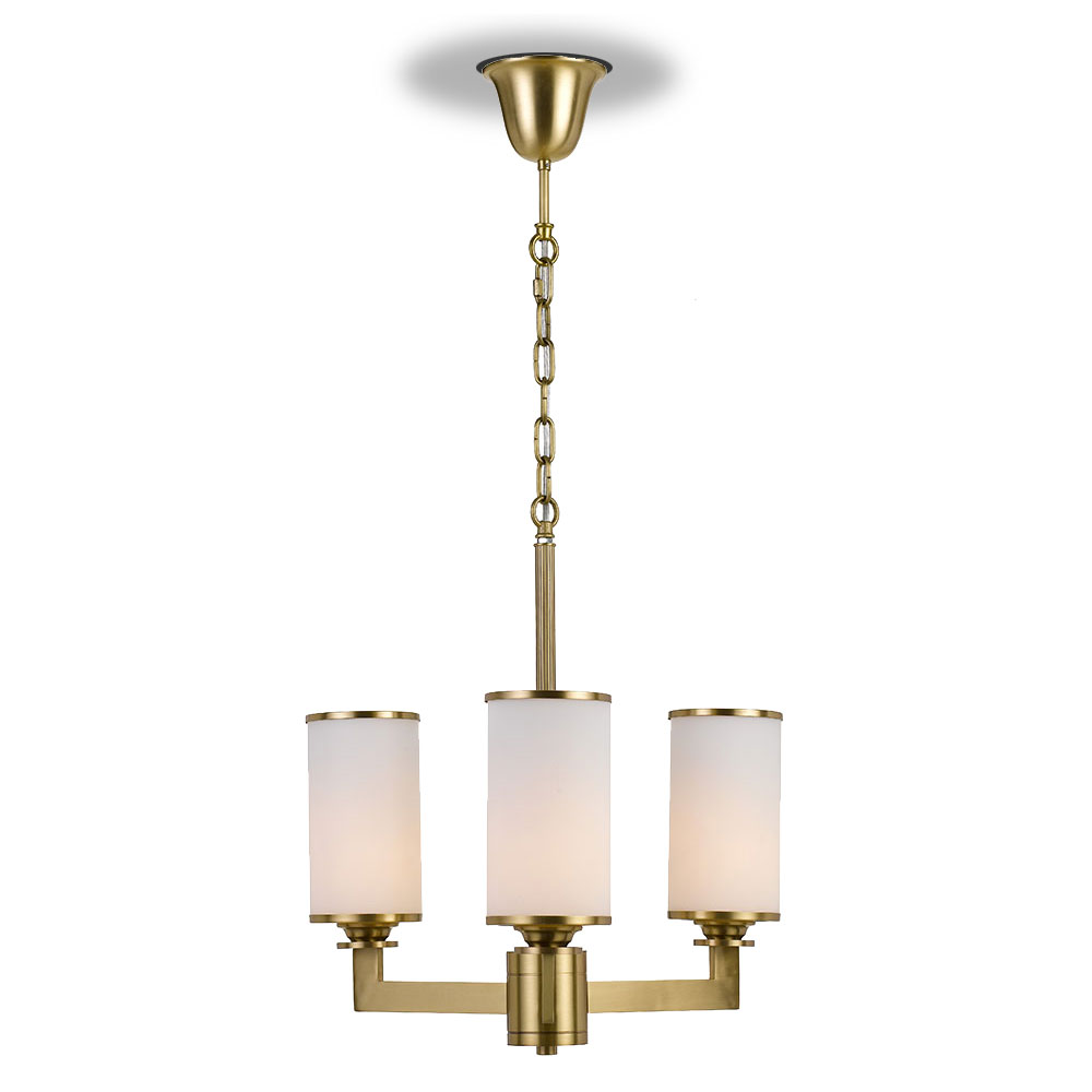 AHERN 3 PENDANT LIGHT SOLID BRASS