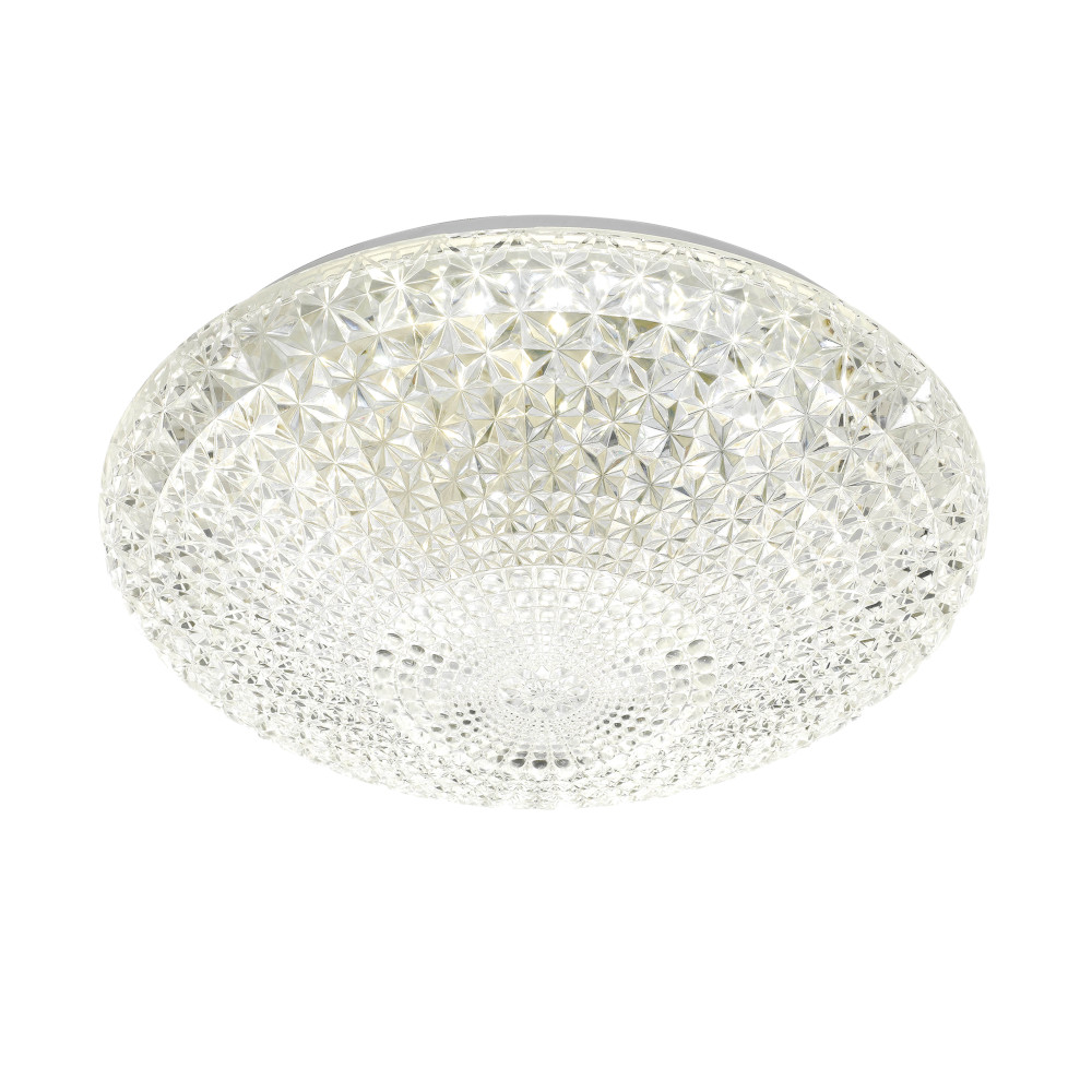LILAC 40CM 32W 3CCT LED OYSTER DIMMABLE CEILING LIGHT