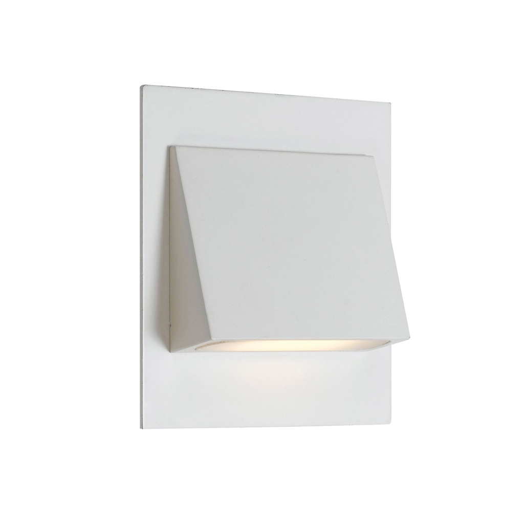 BREA SQUARE LED STAIR WALL LIGHT WHITE