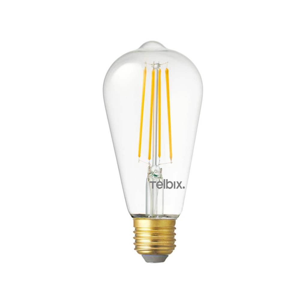 E27 ST64 8W LED PILOT FILAMENT GLOBE DIMMABLE
