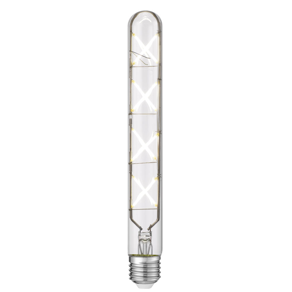 E27 T30 8W LED TUBULAR X FILAMENT GLOBE CLEAR DIMMABLE