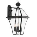 RYE 27CM EXTERIOR WALL LIGHT SOLID BRASS LARGE