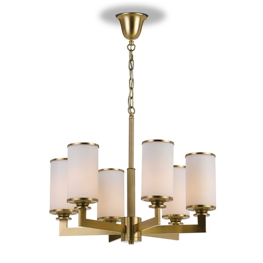 [AHERN PE6-BSOP] AHERN 6 PENDANT LIGHT SOLID BRASS