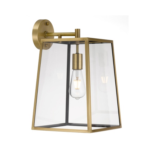 CANTENA 25CM EXTERIOR WALL LIGHT SOLID BRASS LARGE