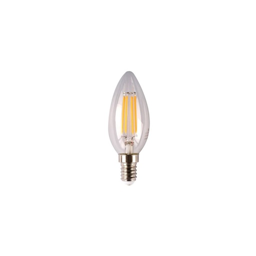 E14 C35 4W LED CANDLE FILAMENT GLOBE CLEAR DIMMABLE