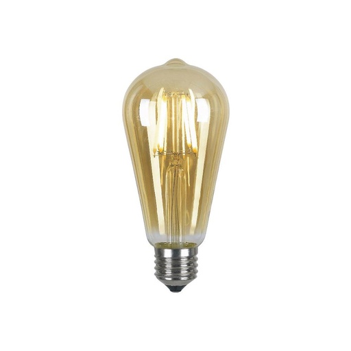 [GL F.PILT.4-AM83] E27 ST64 4W LED PILOT FILAMENT GLOBE AMBER NON-DIMMABLE