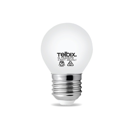 E27 G45 4W LED FANCY ROUND GLOBE OPAL NON-DIMMABLE