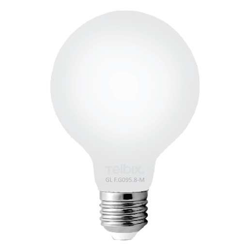 E27 G95 8W LED GLOBE MILK DIMMABLE