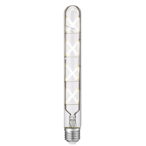E27 T30 8W LED TUBULAR X FILAMENT GLOBE CLEAR DIMMABLE