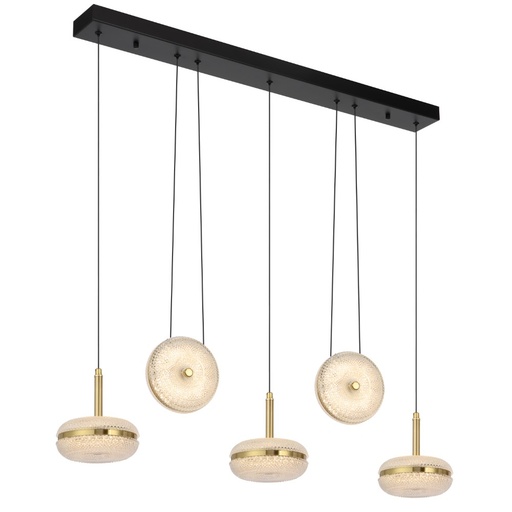 [GOVAN PE5B-AG] GOVAN 5 LED BAR PENDANT LIGHT
