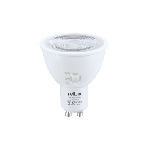 [GL GU10LED3C] GU10 7W FOCAL WIDE 38DEGREE LED GLOBE 3CCT NON-DIMMABLE