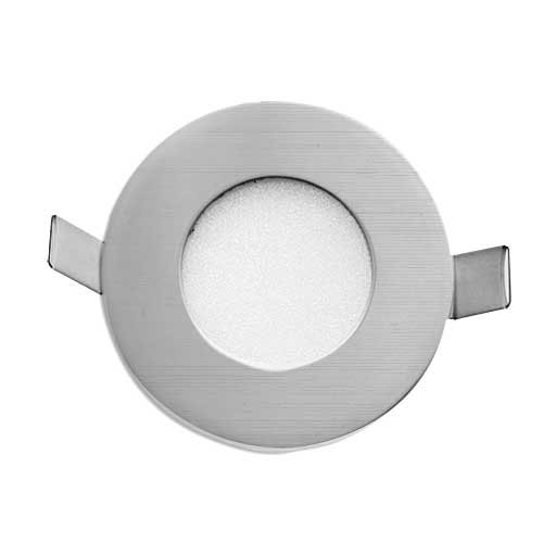 STOW ROUND LED STAIR LIGHT NICKEL