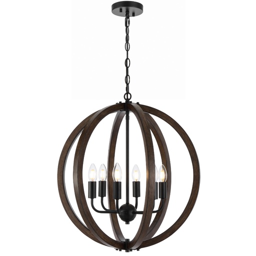 [VESTAL PE6-BK] VESTAL 6 PENDANT LIGHT